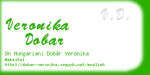 veronika dobar business card